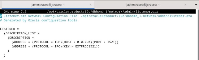 Configuración de listener.ora