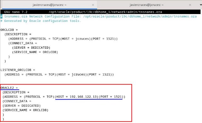 Configuración de tnsnames.ora