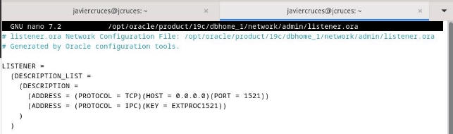 Configuración de listener.ora