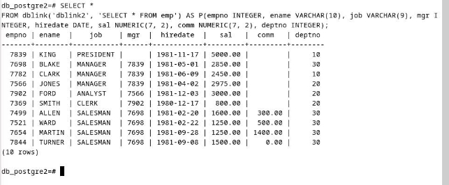 Consulta remota desde PostgreSQL2